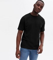 New Look Black Jersey Crew Neck Oversized T-Shirt